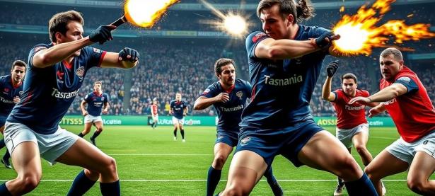 华体会官方入口-塔斯马尼亚联攻防火力全开，防守迎挑战